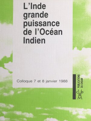 cover image of L'Inde, grande puissance de l'océan Indien